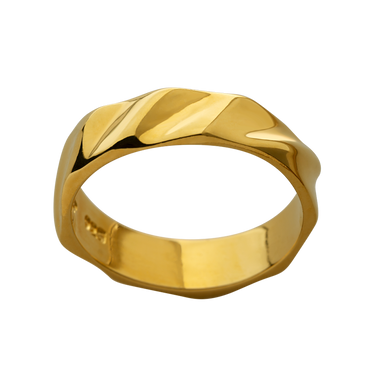 Anillo Tuerca Dorada